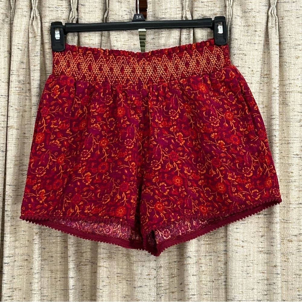 Matilda Jane Enchanted Garden Smocked Hawaiian Lei Printed Shorts